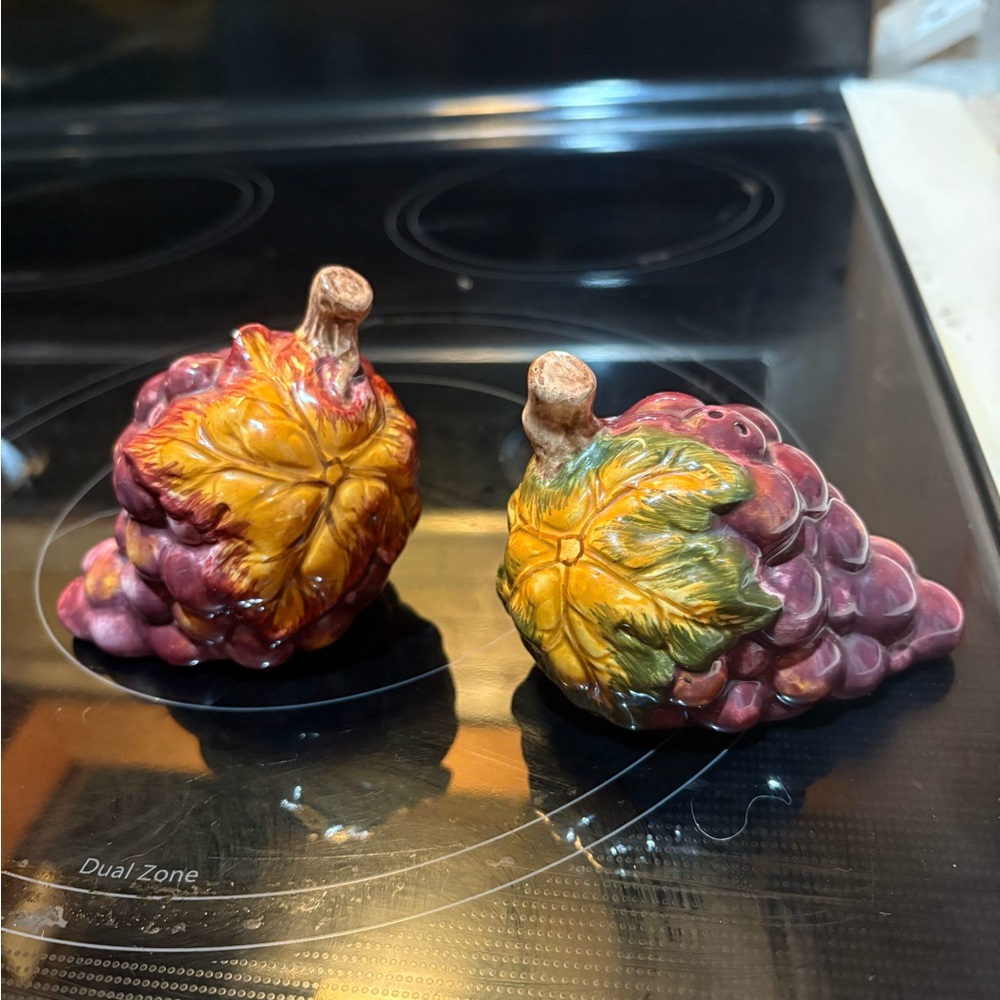 Grape Cluster Salt and Pepper Shakers